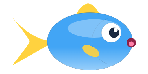 Angel Blue with its mouth open
