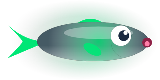 Angler Glim with its mouth open