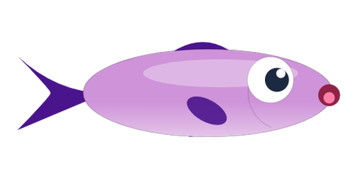 Astro Guppy with its mouth open