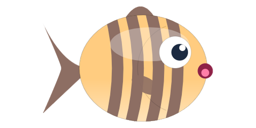 Ring Fish with its mouth open