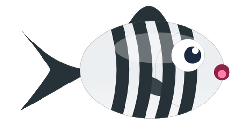 Zebra Zip with its mouth open